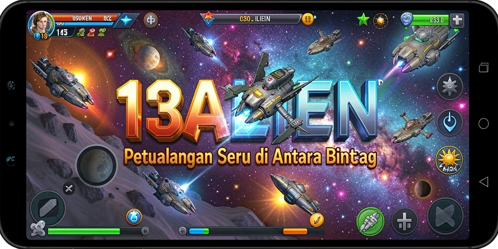 Screenshot utama 138ALIEN dengan gameplay seru dan colorful.
