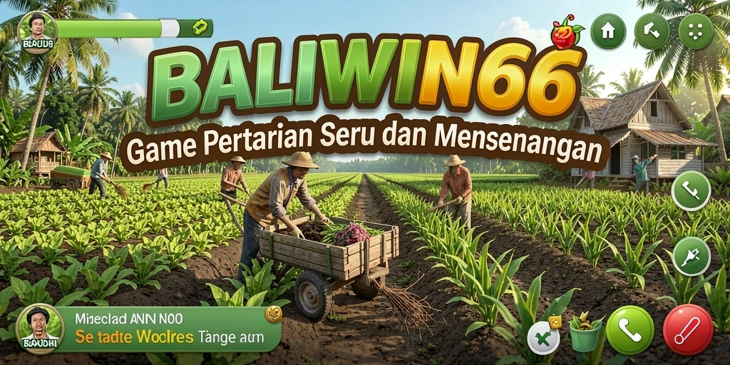 Tampilan menarik dari gameplay BALIWIN66 dalam pertanian.