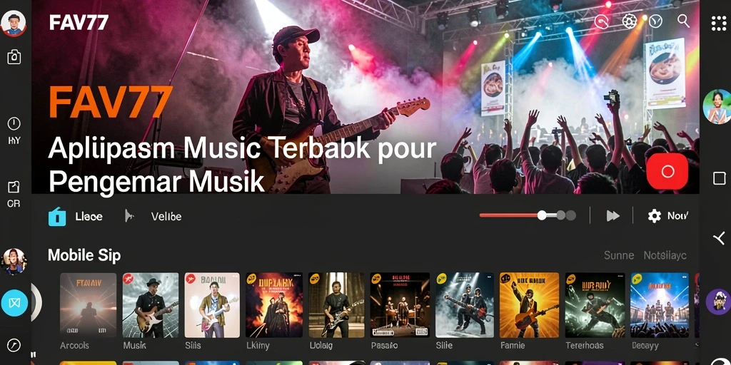 Screenshot gameplay <strong>FAV77</strong> menampilkan berbagai pilihan lagu yang menarik.