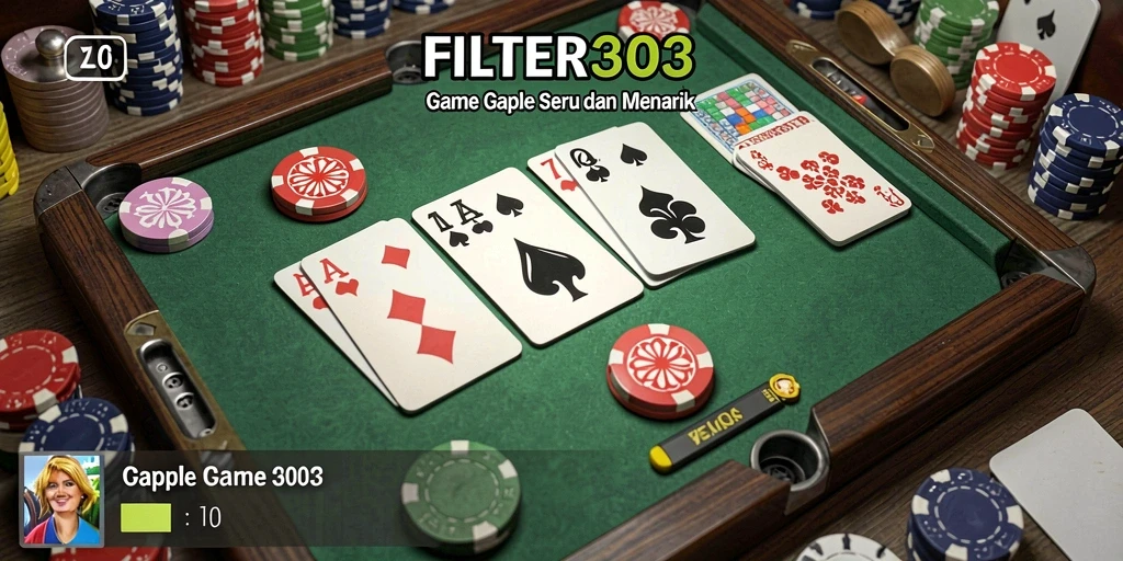Tampilan menarik dari gameplay Gaple di FILTER303.
