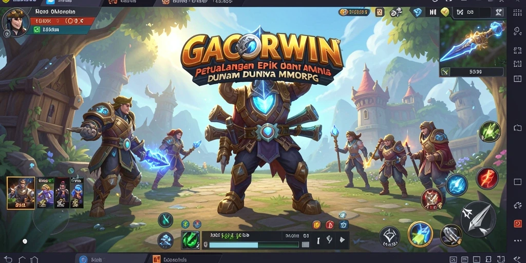 Tampilan gameplay yang epik dan menarik dari GACORWIN.