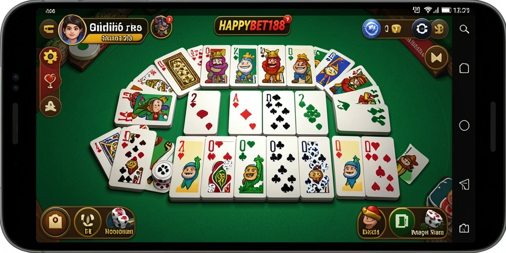 Screenshot gameplay menampilkan aksi seru Domino di HAPPYBET188.