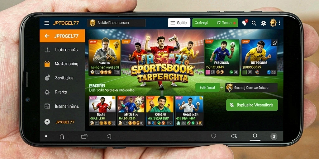 Screenshot utama JPTOGEL77 menampilkan tampilan taruhan olahraga yang menarik.