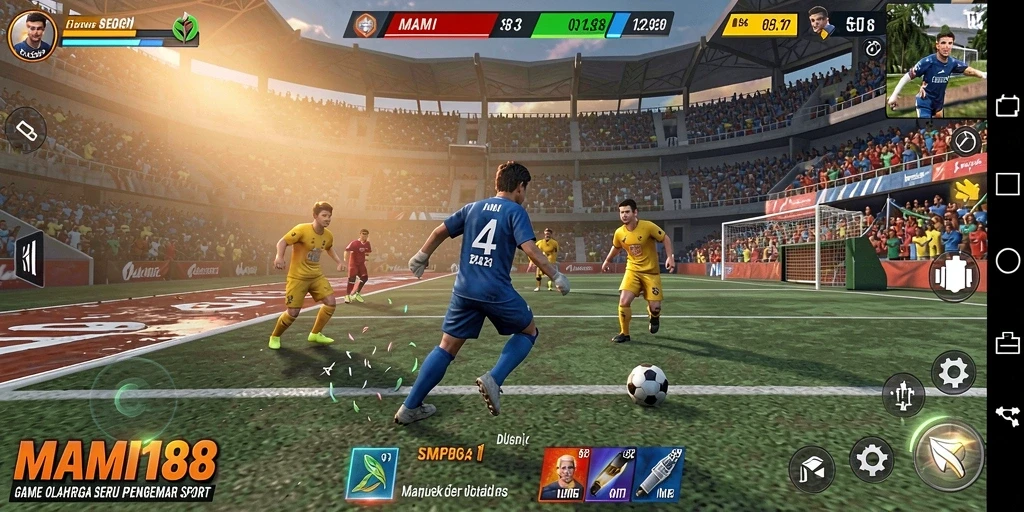 Screenshot gameplay menarik MAMI188 dengan aksi olahraga seru.