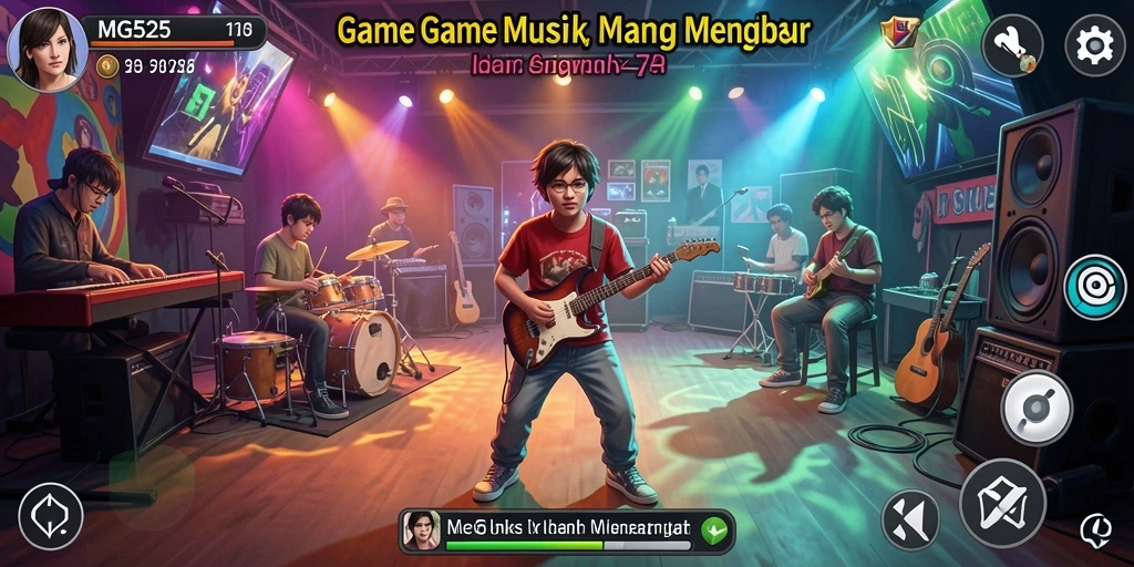 Tampilan gameplay MG525 yang menarik dan penuh warna.