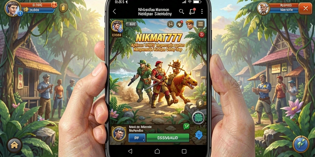 Tampilan antarmuka utama aplikasi NIKMAT777 yang praktis dan efisien.