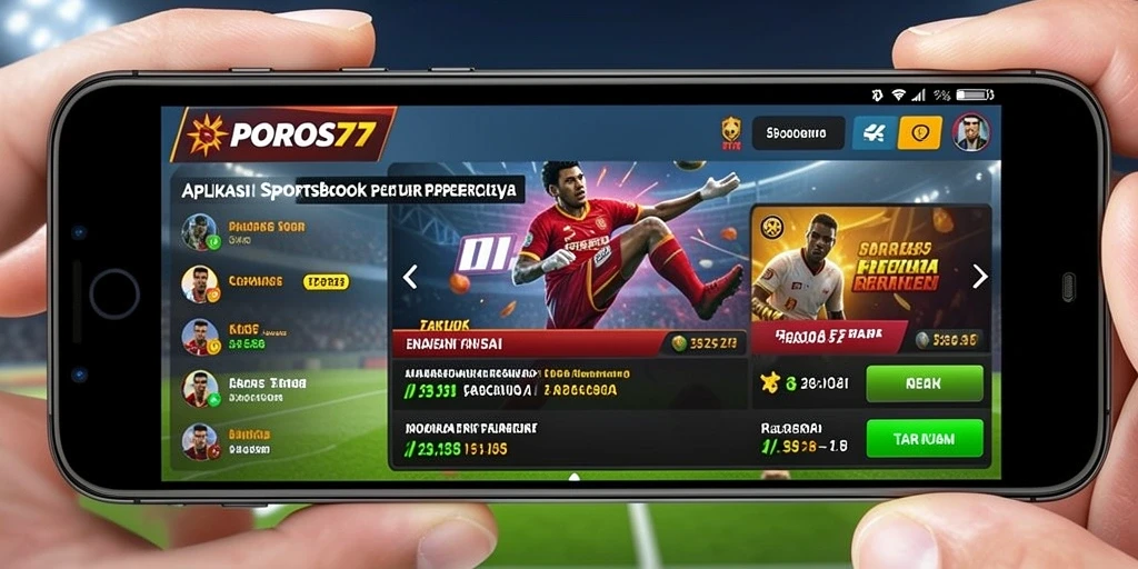 Tampilan gameplay Sportsbook yang menarik di POROS77.