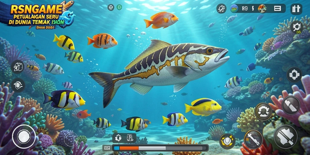 Tampilan gameplay RSNGAME yang seru dan penuh aksi Tembak Ikan.