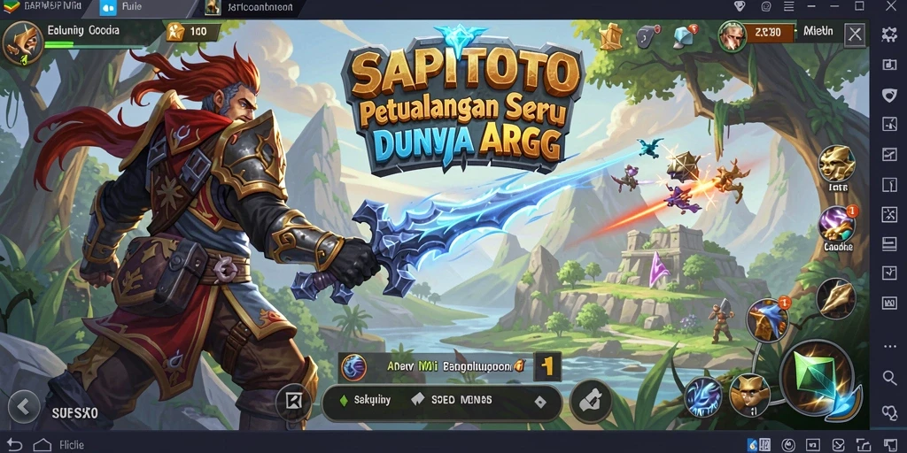Tampilan gameplay dinamis dan penuh aksi di SAPITOTO.
