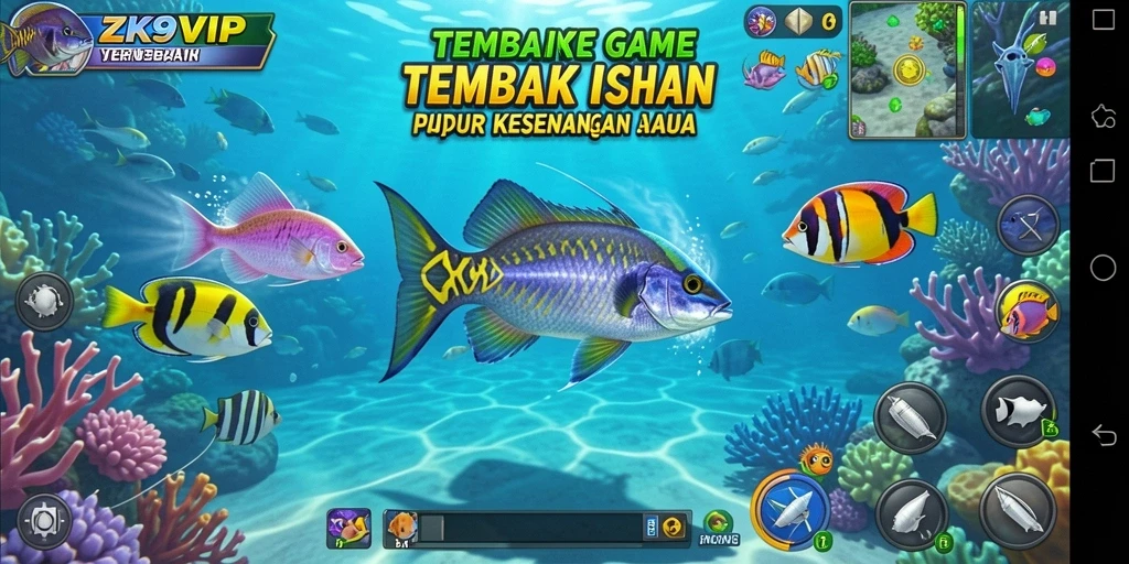 Tampilan gameplay Tembak Ikan yang seru di ZK9VIP.